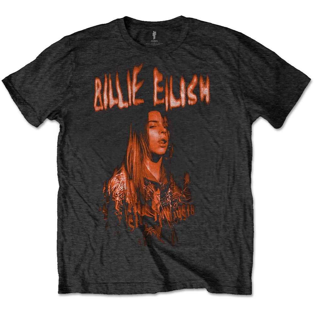 Billie Eilish - Spooky Logo Heren Tshirt - Zwart